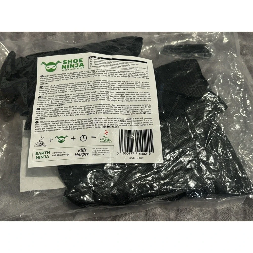 4 Charcoal Shoe Deodorizer Inserts - Shoe Odor Eliminator - Activated Charcoal‎
